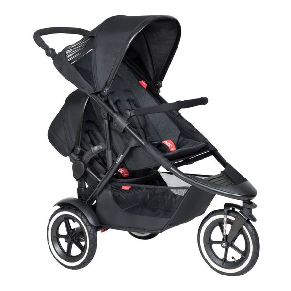 Phil&Teds Buggy Sport V6 inkl. Double Kit Black<br>Kollektion 2023