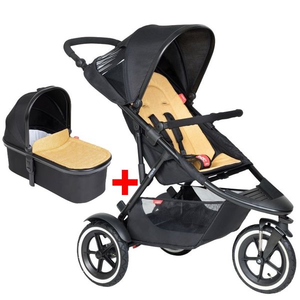 Phil&Teds Buggy Sport V6 Butterscotch inkl. Carrycot Snug<br>Kollektion 2023