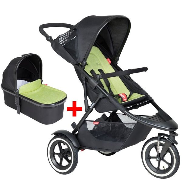 Phil&Teds Buggy Sport V6 Apple inkl. Carrycot Snug<br>Kollektion 2023