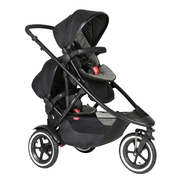 Phil&Teds Buggy Sport Verso inkl. Double Kit Charcoal<br>Kollektion 2023