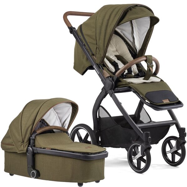 Gesslein Kombikinderwagen FX4 Swing 651651 Olive<br>inkl. Panorama Relax Kollektion 2026
