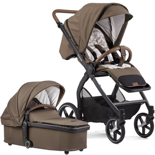 Gesslein Kombikinderwagen FX4 Swing 656656 Braun Butterfly<br>inkl. Panorama Relax Kollektion 2026