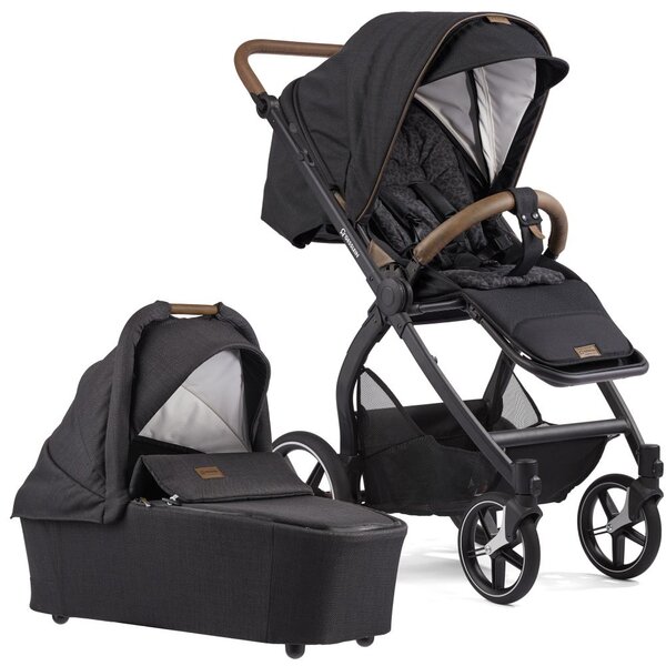 Gesslein Kombikinderwagen FX4 Swing 653653 Leo Jeans Black<br>inkl. Panorama Lyx Kollektion 2026