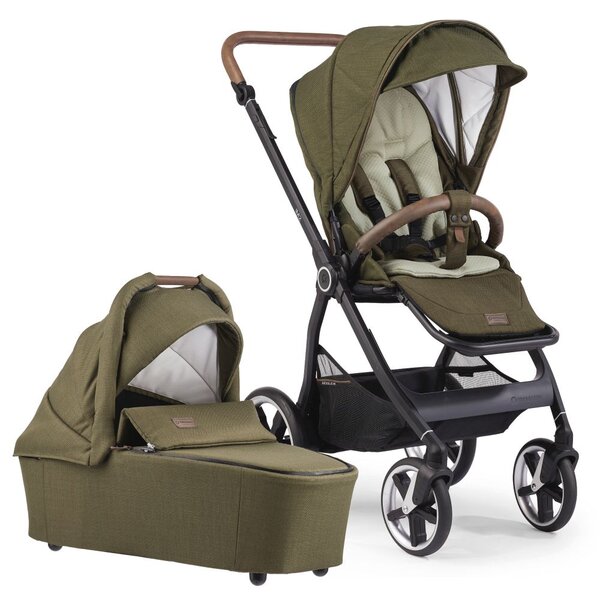 Gesslein Kombikinderwagen Fusion 389389 Moos<br>inkl. Babywanne Panorama Lyx Kollektion 2026