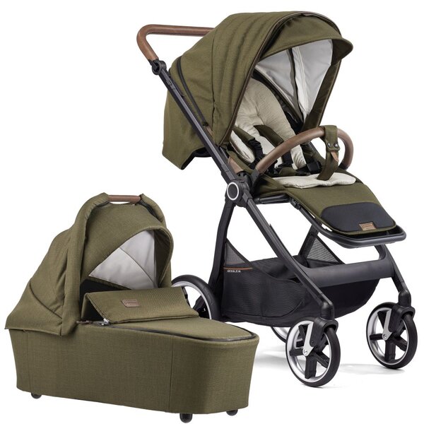 Gesslein Kombikinderwagen Indy M2 Swing 651651 Olive<br>inkl. Panorama Lyx Kollektion 2026