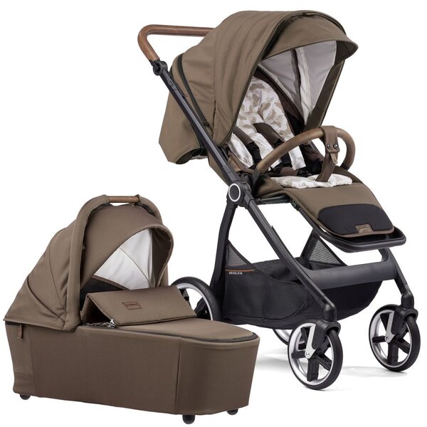 Gesslein Kombikinderwagen Indy M2 Swing 656656 Braun Butterfly<br>inkl. Panorama Lyx Kollektion 2026