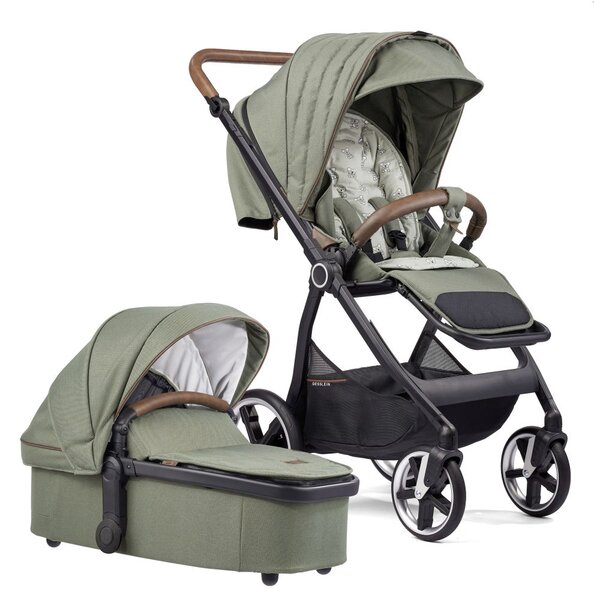 Gesslein Kombikinderwagen Indy M2 Swing 380380 Grün<br>inkl. Panorama Relax Kollektion 2026